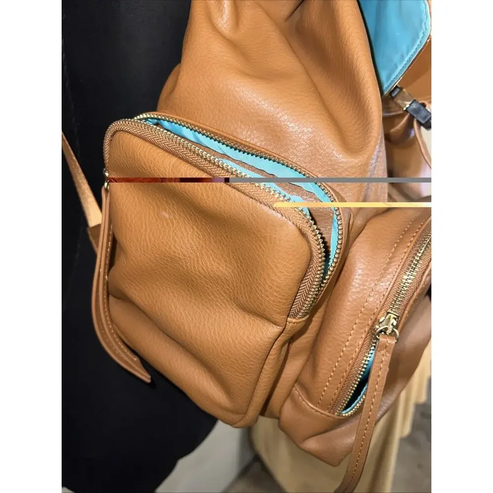MOMINSIDE Diaper Bag Backpack, Diaper Bags Baby Diaper Bag 13 Pockets Leather...